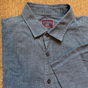 UNTUCKIt Linen short sleeve button down